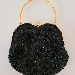 Handmade Vintage Silk Beaded Purse