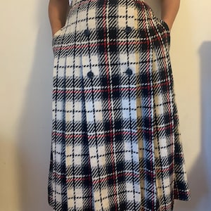 Vintage Pleated Midi Skirt