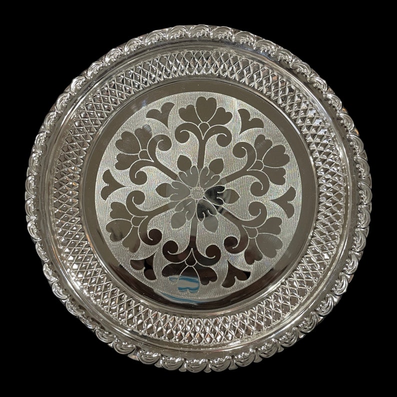 925 Sterling Silver Hallmarked Designer SMALL Puja Plate Style04 image 5