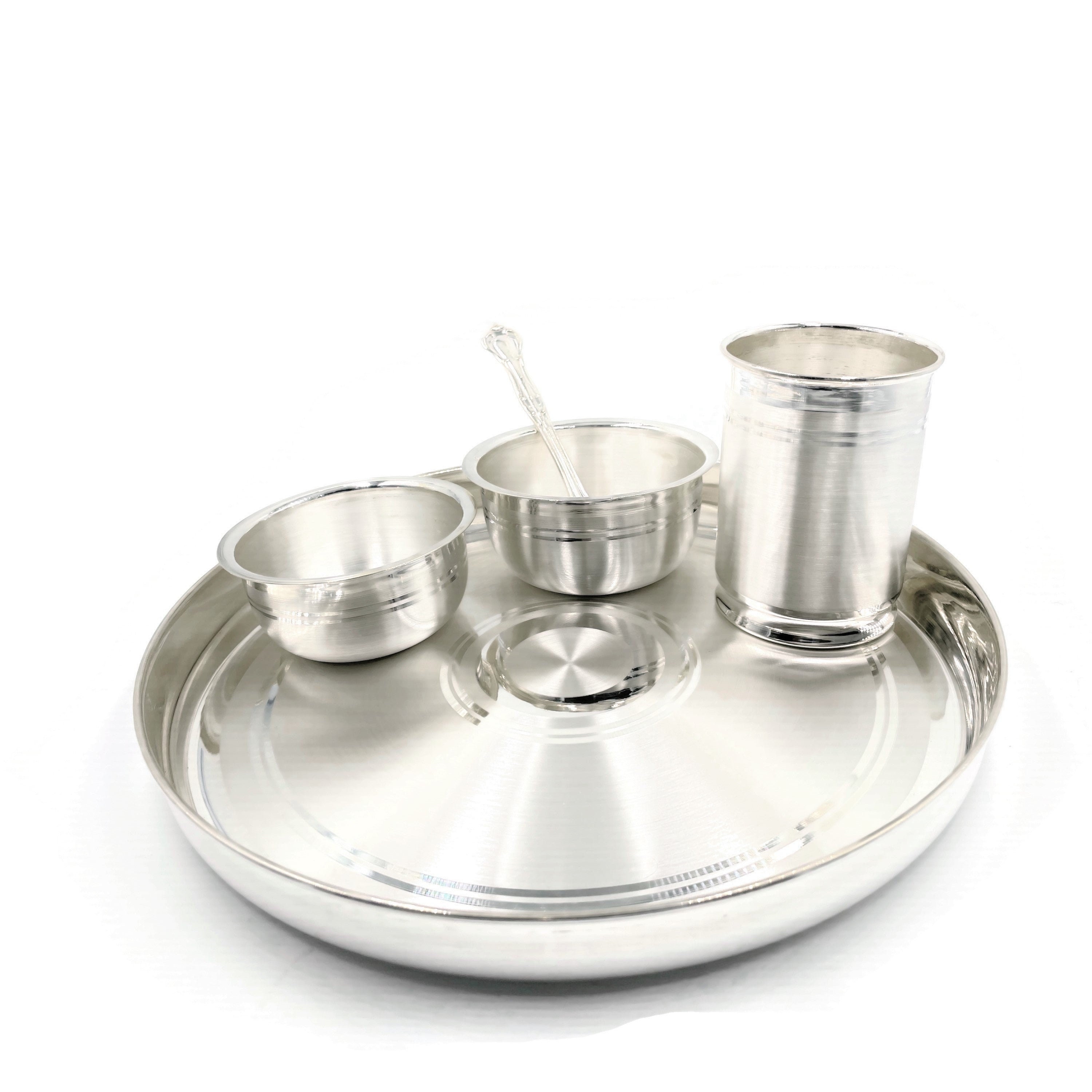 Pure silver deals dining set