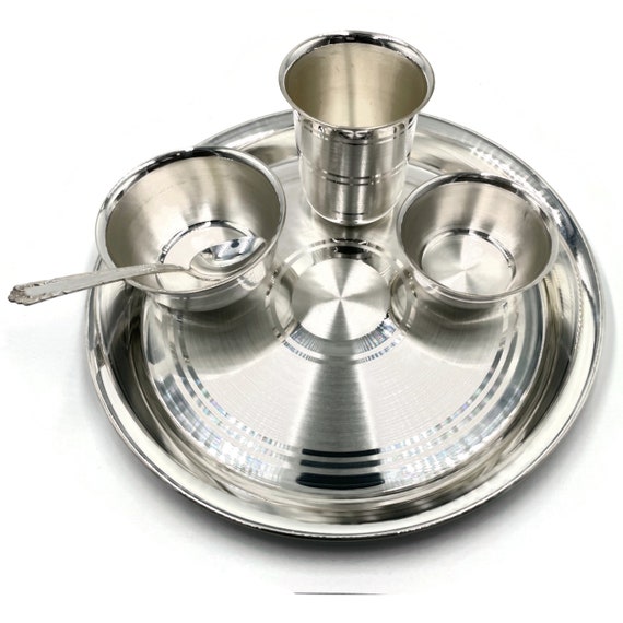 999 Pure Silver 8.0 Inch KIDS Dinner Set Set04 Etsy Australia