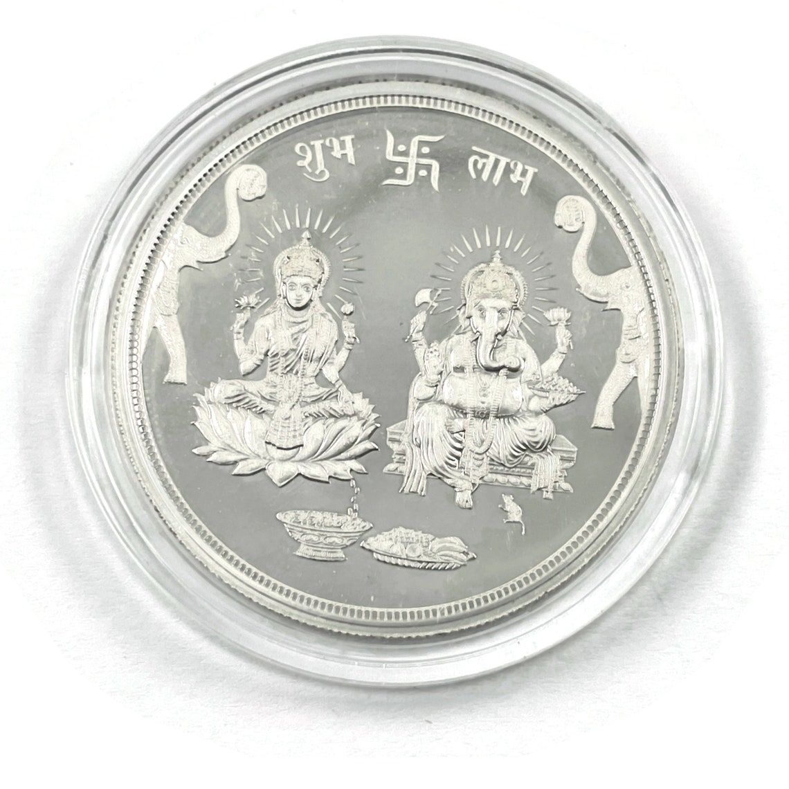 999 Pure Silver MMTC Ganesha Lakshmi / Laxmi Twenty Gram Coins Etsy