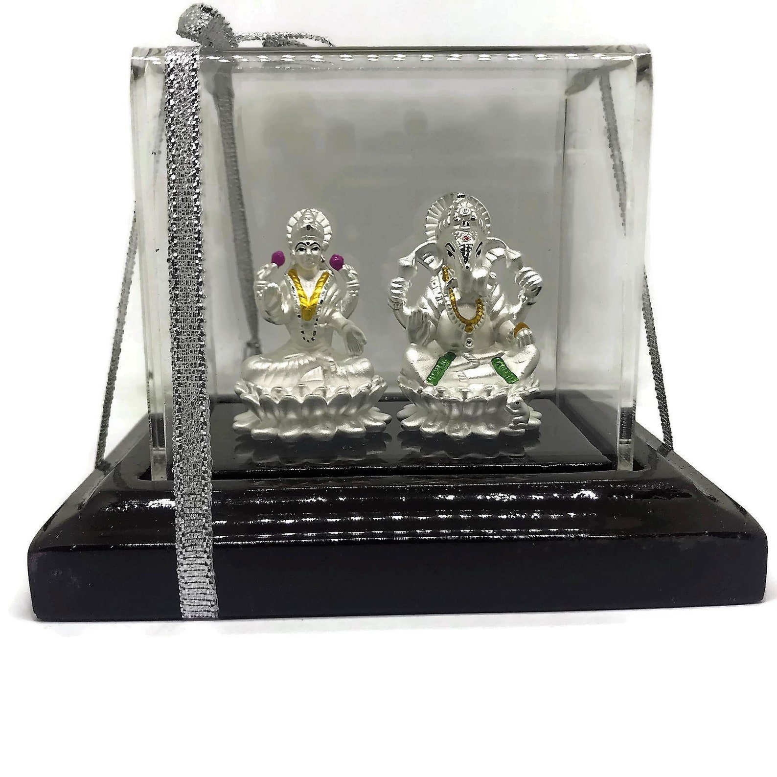 999 Pure Silver Ganesh & Lakshmi / Laxmi idol / Statue / Murti Etsy