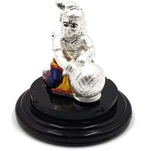 999 Pure Silver Krishna Idol / Statue / Murti figurine 03B Etsy