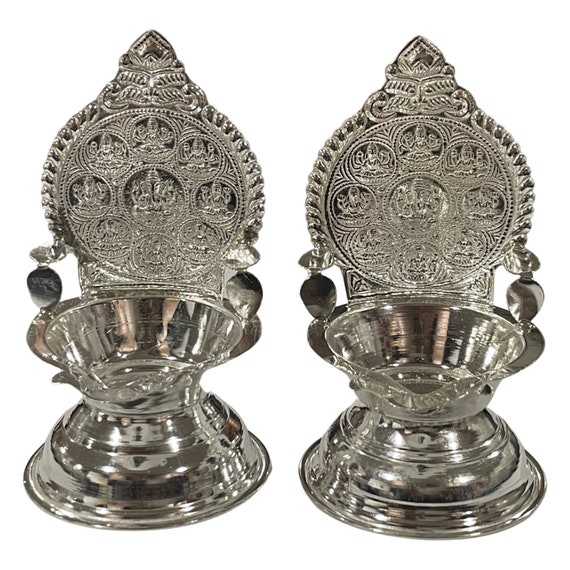 925 Sterling Silver Hallmarked 3.5 Inch Ashta Lakshmi Kamakshi