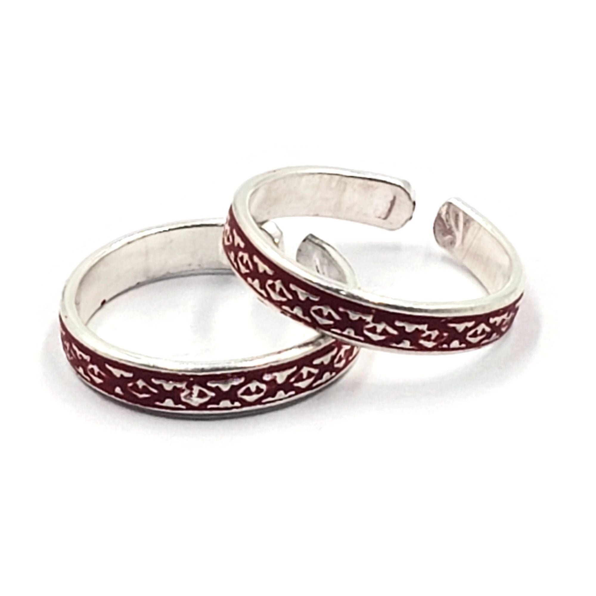 Buy adjustable toe rings pair for women indian bichua bichiya real silver