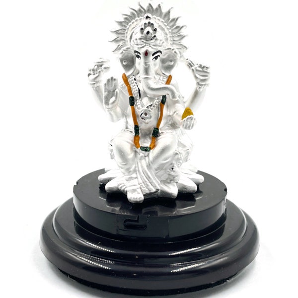 999 Pure Silver Ganesh idol / Statue / Murti (Figurine #44)