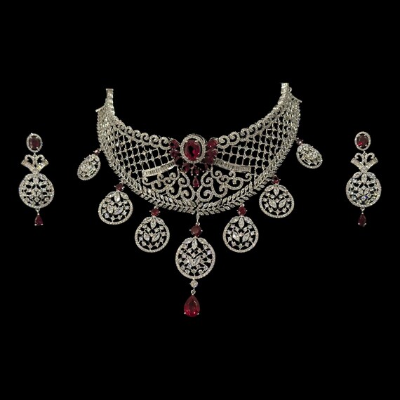 925 Sterling Silver Designer Choker Necklace Design15 Etsy Ireland
