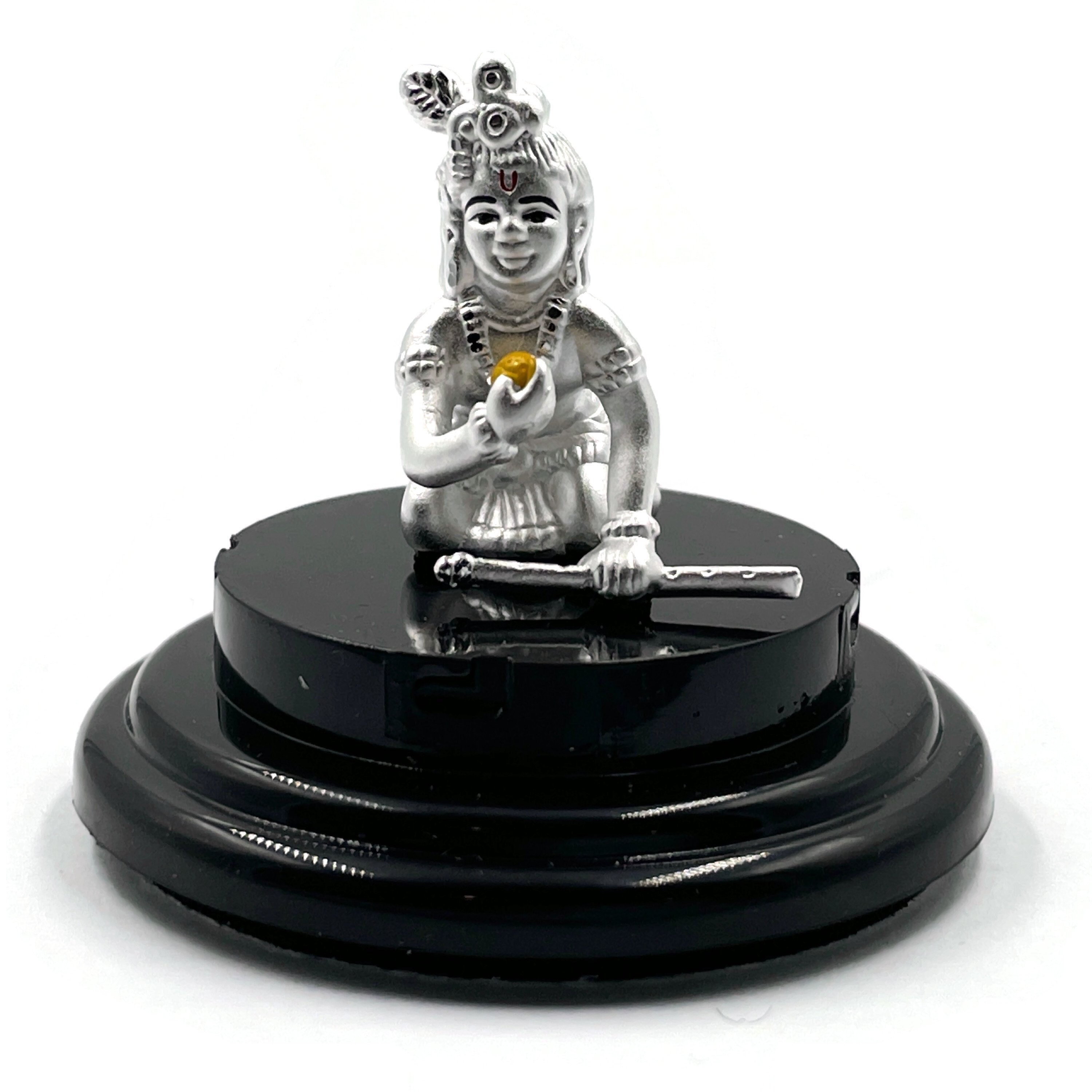 999 Pure Silver Krishna idol / Statue / Murti Figurine 04 Etsy