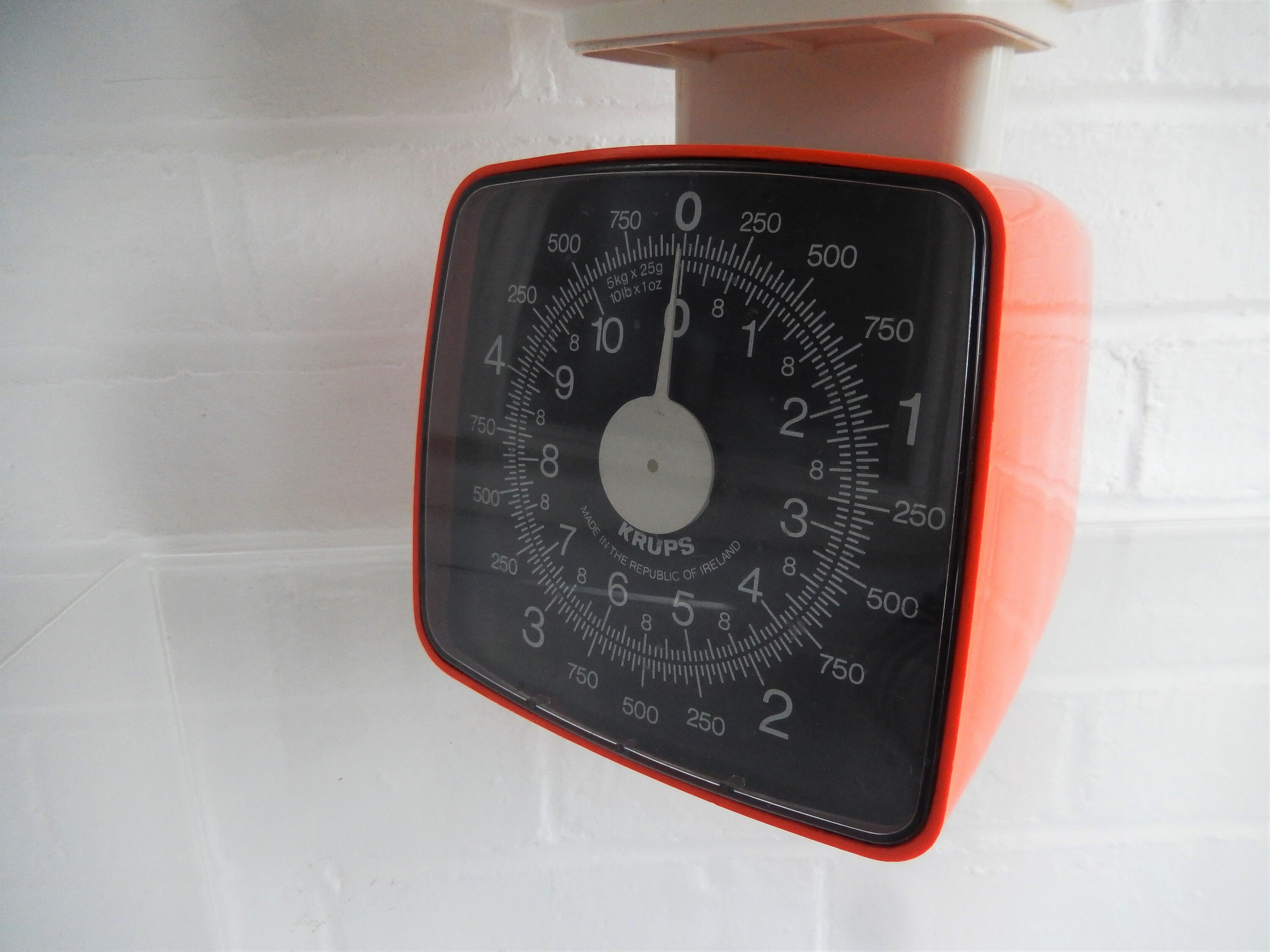 Vintage Krups Kitchen Scales 1970s Retro Orange Etsy
