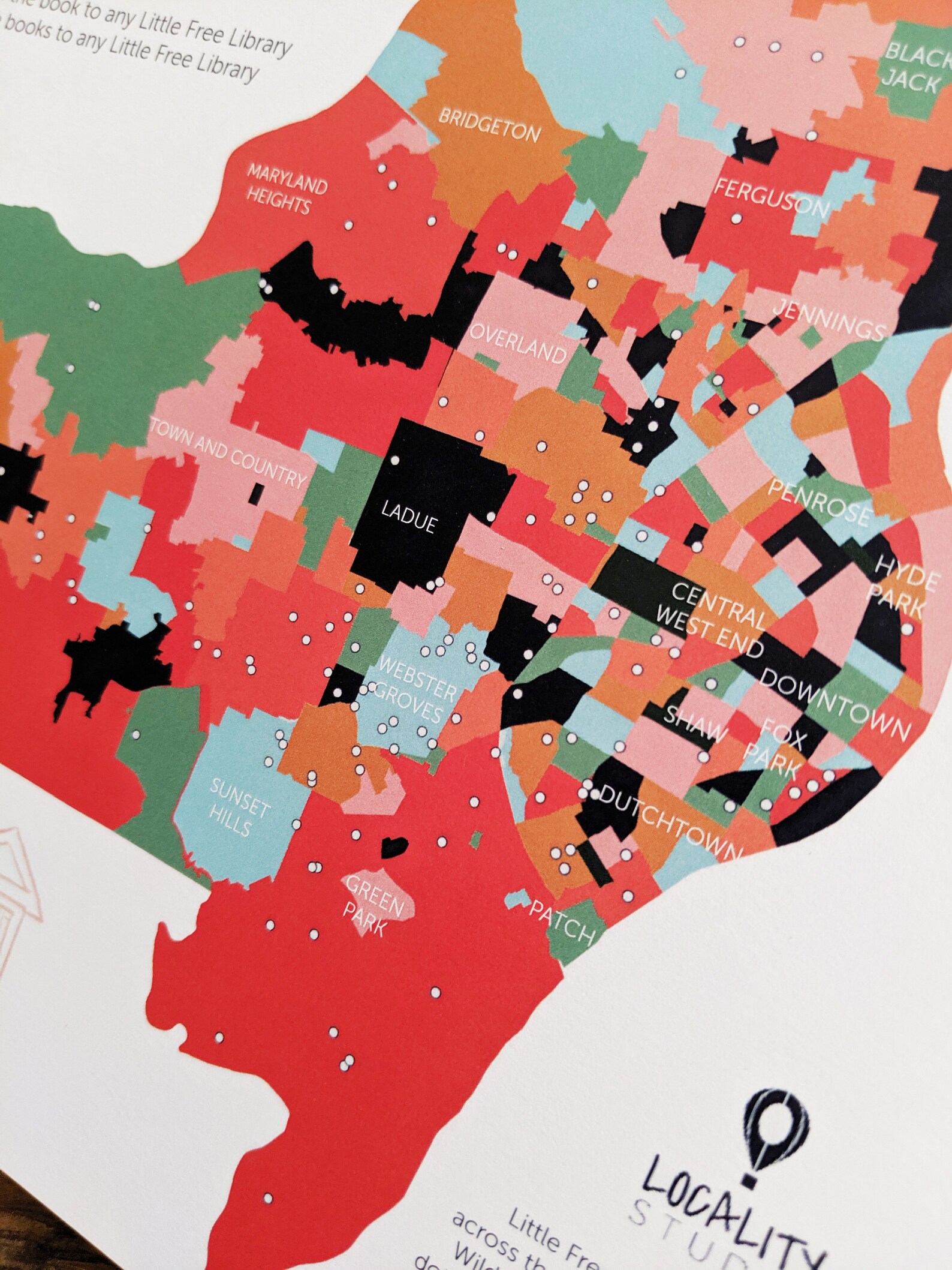 st-louis-little-free-library-map-st-louis-city-map-st-etsy