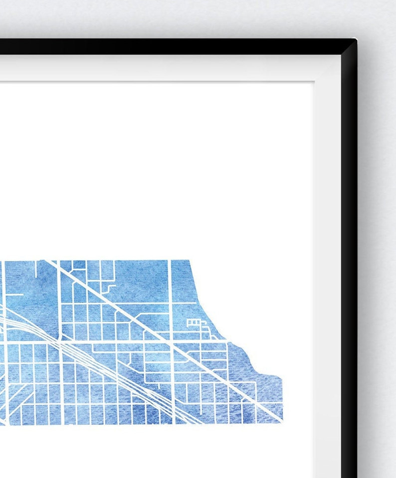Avondale Chicago Map. Chicago IL Neighborhood. Avondale Art. Etsy