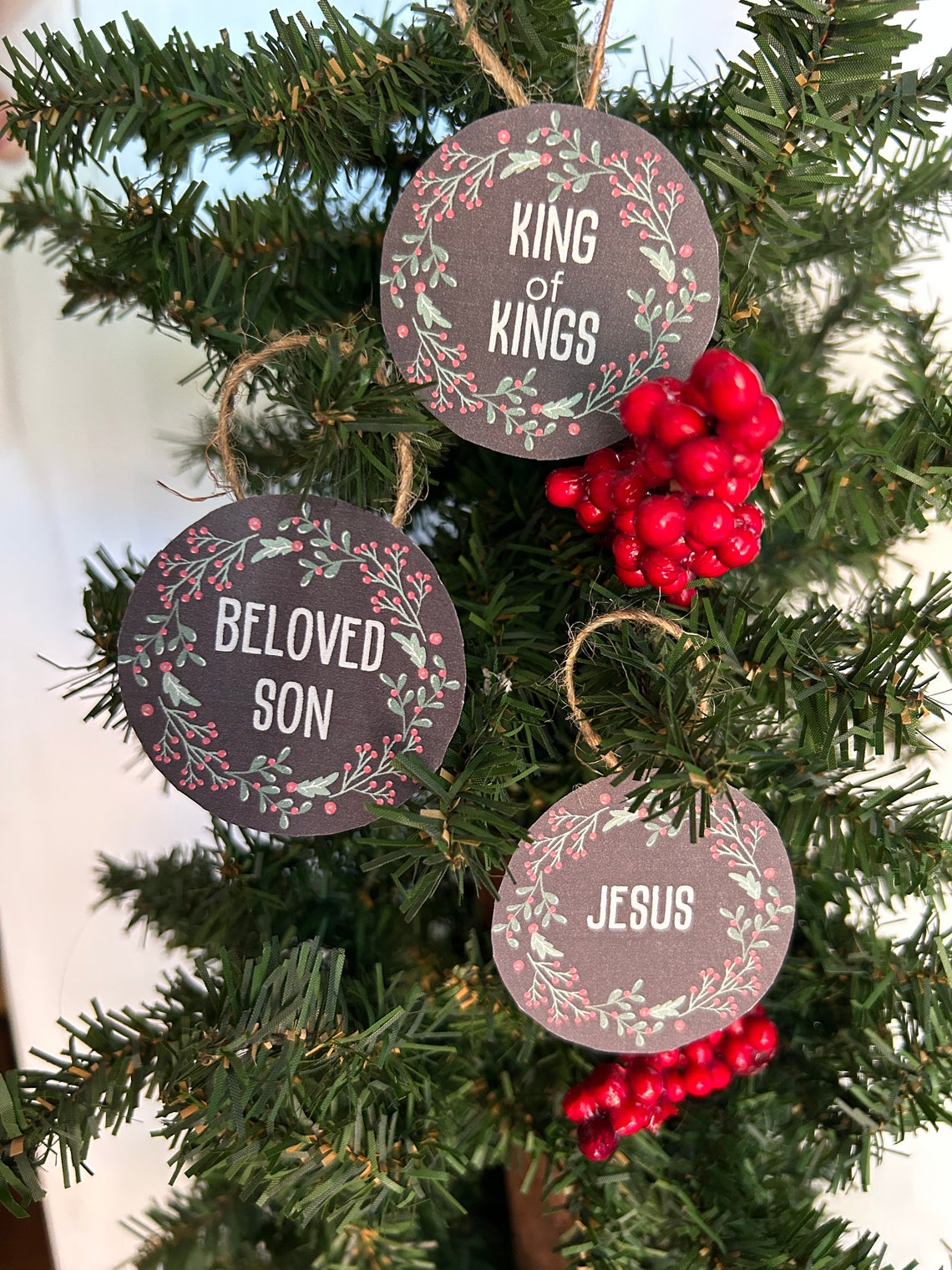 Names of Jesus Ornaments Printable Christmas Ornaments - Etsy