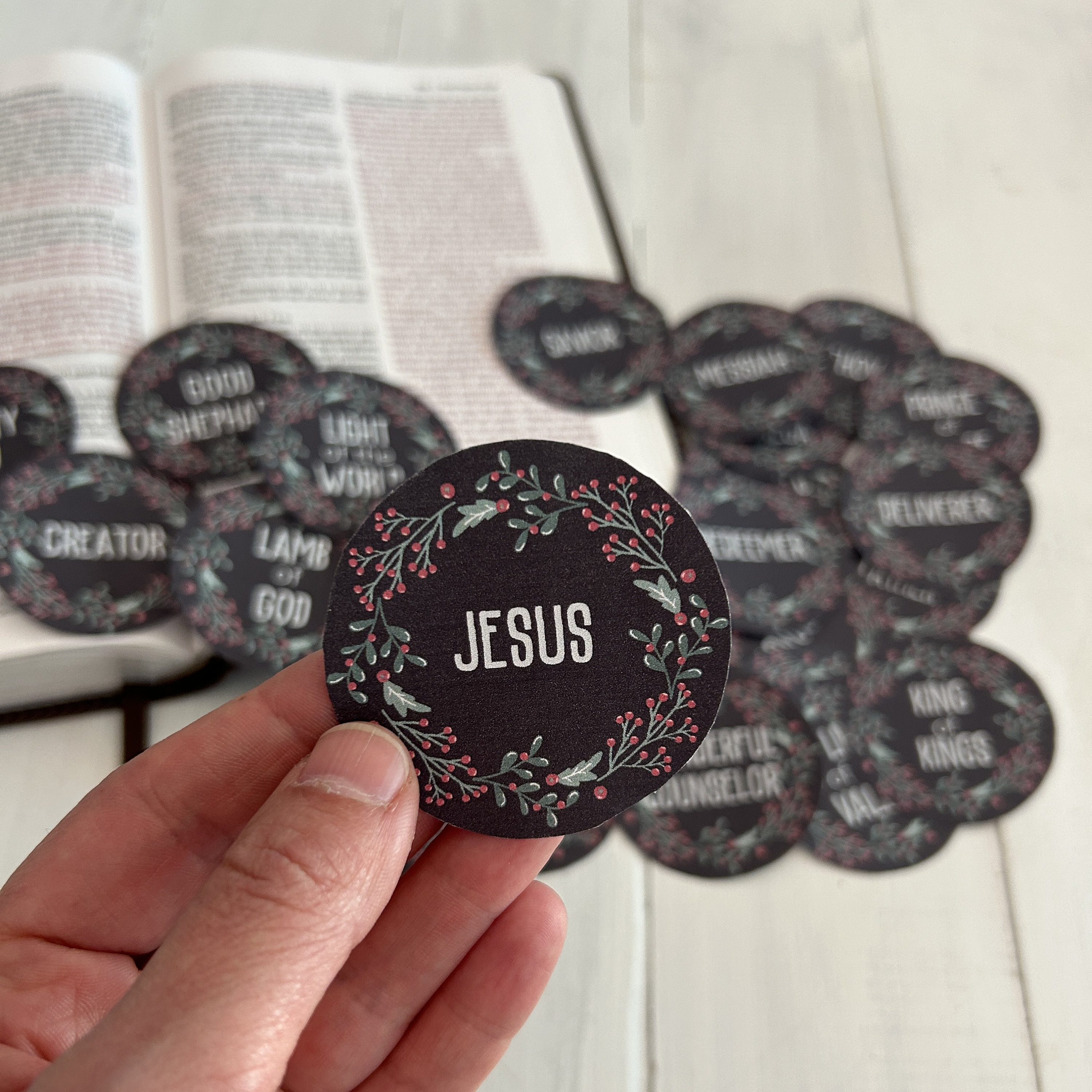 Names of Jesus Ornaments Printable Christmas Ornaments Christmas Party