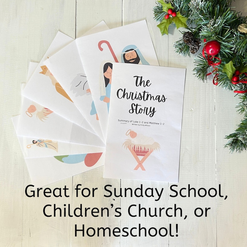 Christmas Story of Jesus Sunday School Lesson Children's Church Lesson