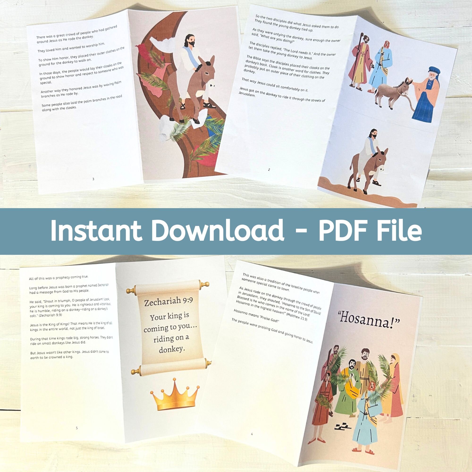 Palm Sunday Lesson for Sunday School Lesson Children's Church Lesson ...