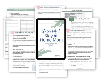 Stay at Home Mom Instant Download Workbook