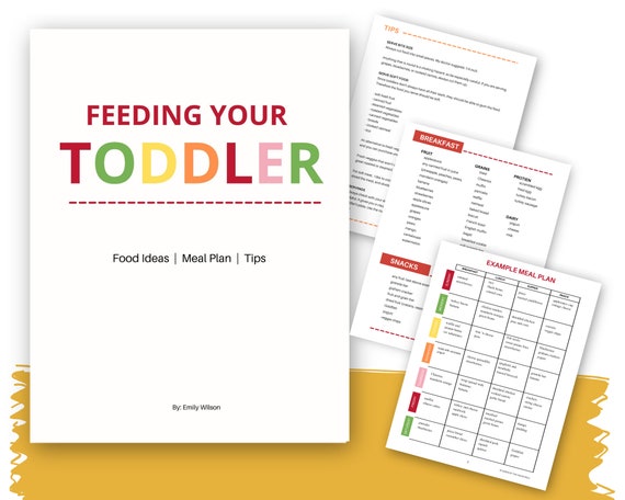 Toddler Meal Planner  Food Ideas for 1 Year Old  Toddler