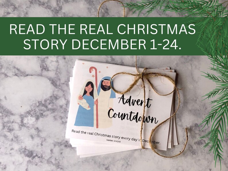 Advent Bible Verses Printable Advent Christmas Calendar Cards Bible 