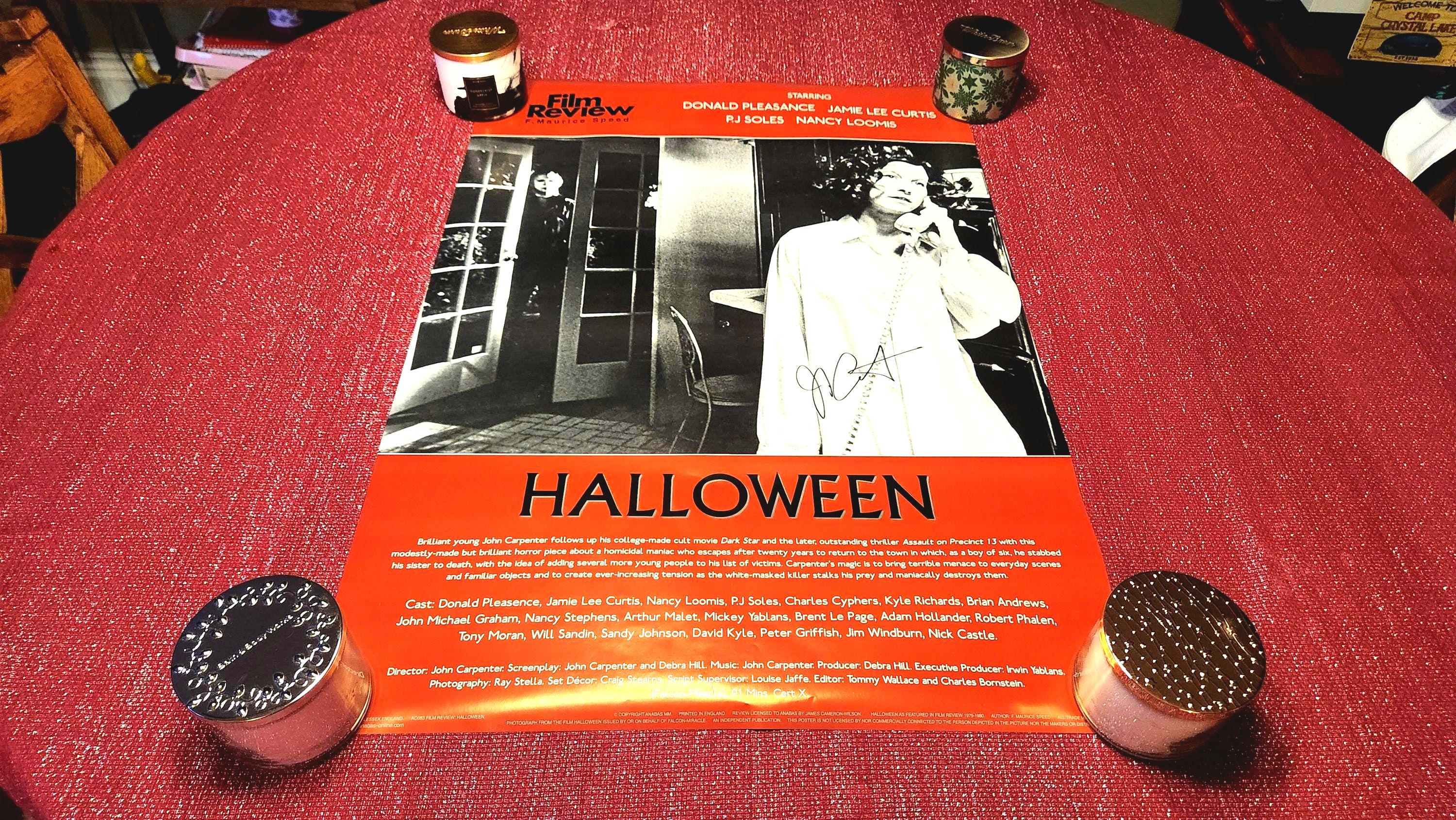 ハロウィン ジョン・カーペンター サイン入り ポスターとレコード