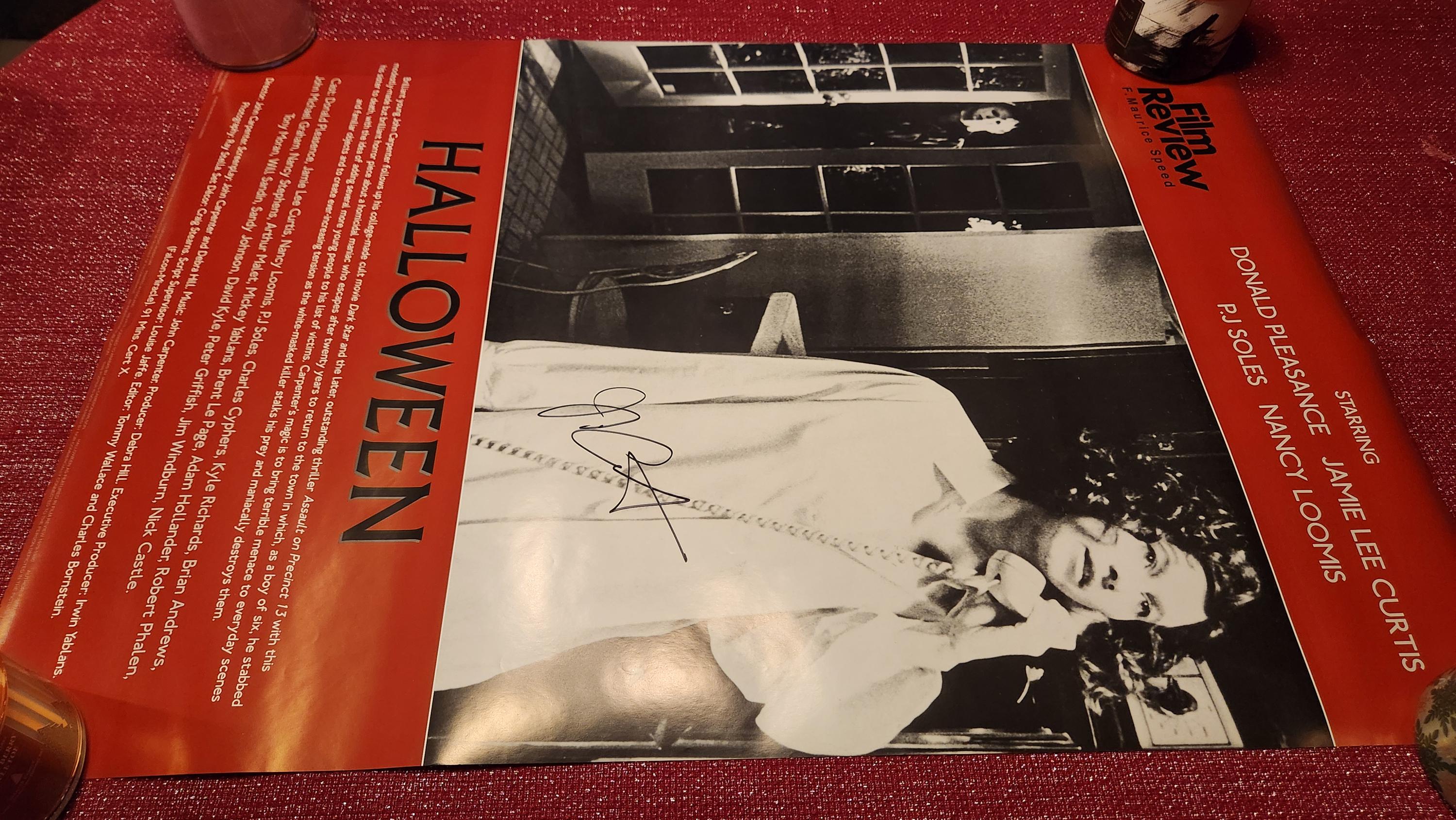 ジョン・カーペンターのサイン入りハロウィンポスター - Etsy 日本