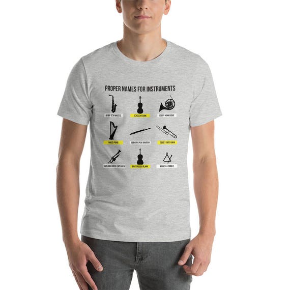 Funny Real Names for Musical Instruments Musician T-shirt - Etsy Funny Real Names for Musical Instruments Musician T-shirt - Etsy