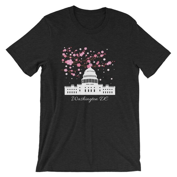 Washington Dc Capitol Building Cherry Blossoms T Shirt Washington Dc Capitol Building Cherry Blossoms T Shirt