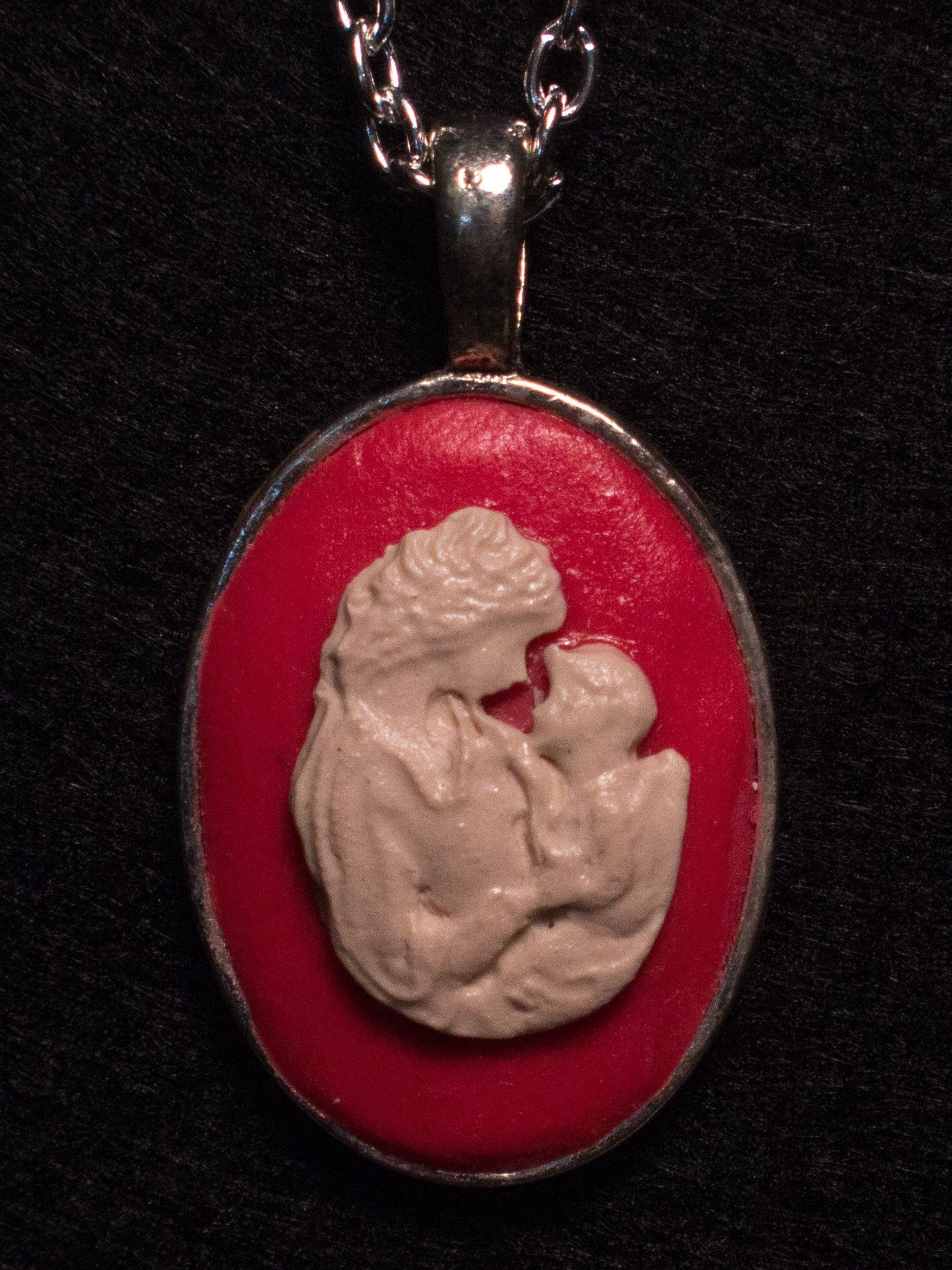 Mother and Child Cameo Necklace Etsy Italia