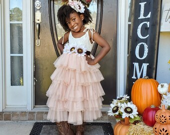 barn wedding flower girl dresses