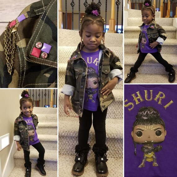 Custom Camo Jacket Toddlers Custom Patches Characters Chains