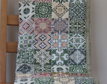Soft Baby Blanket, Quilt for Baby Girl, Crib Bedding, Green Shower Gift, Green Yellow Infant Blanket