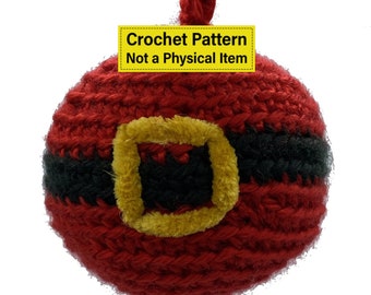 The Santa Ball Ornament (Crochet Pattern)