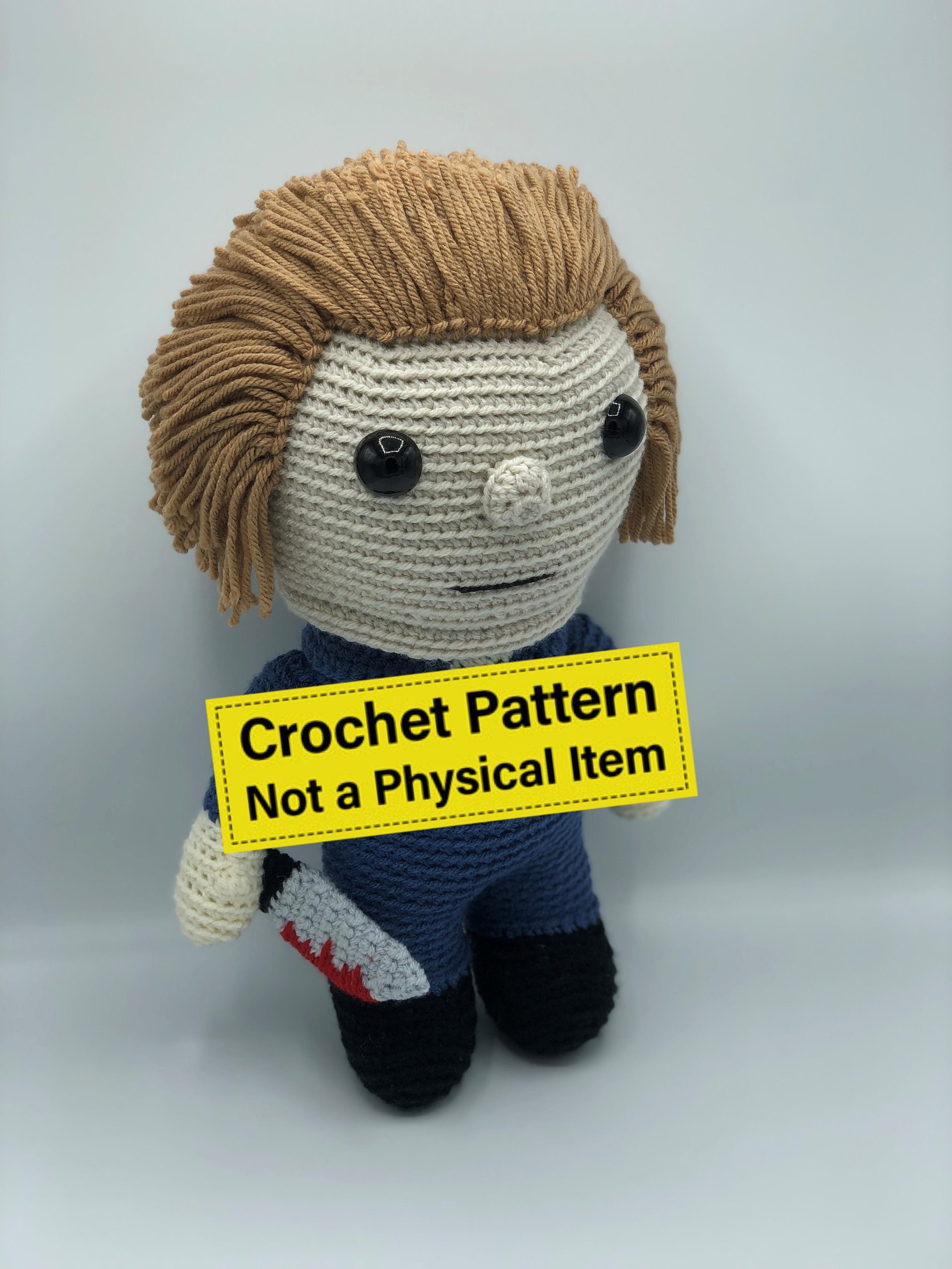 29 Michael Myers Crochet Patterns for Halloween Decor, Gifts, and Horror-Fan Keepsakes 19 Michael Amigurumi Crochet Pattern