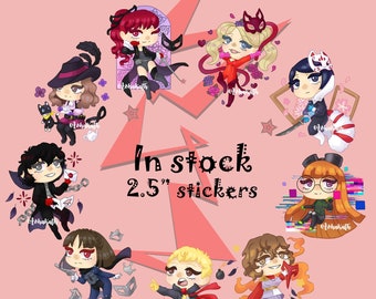 Persona 5  2.5" vinyl stickers | Joker | Noir | Violet | Panther | Fox | Oracle | Crow | Skull | Queen