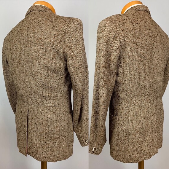 70s Does 30s Style Men’s Brown Tweed Sports Coat … - image 2