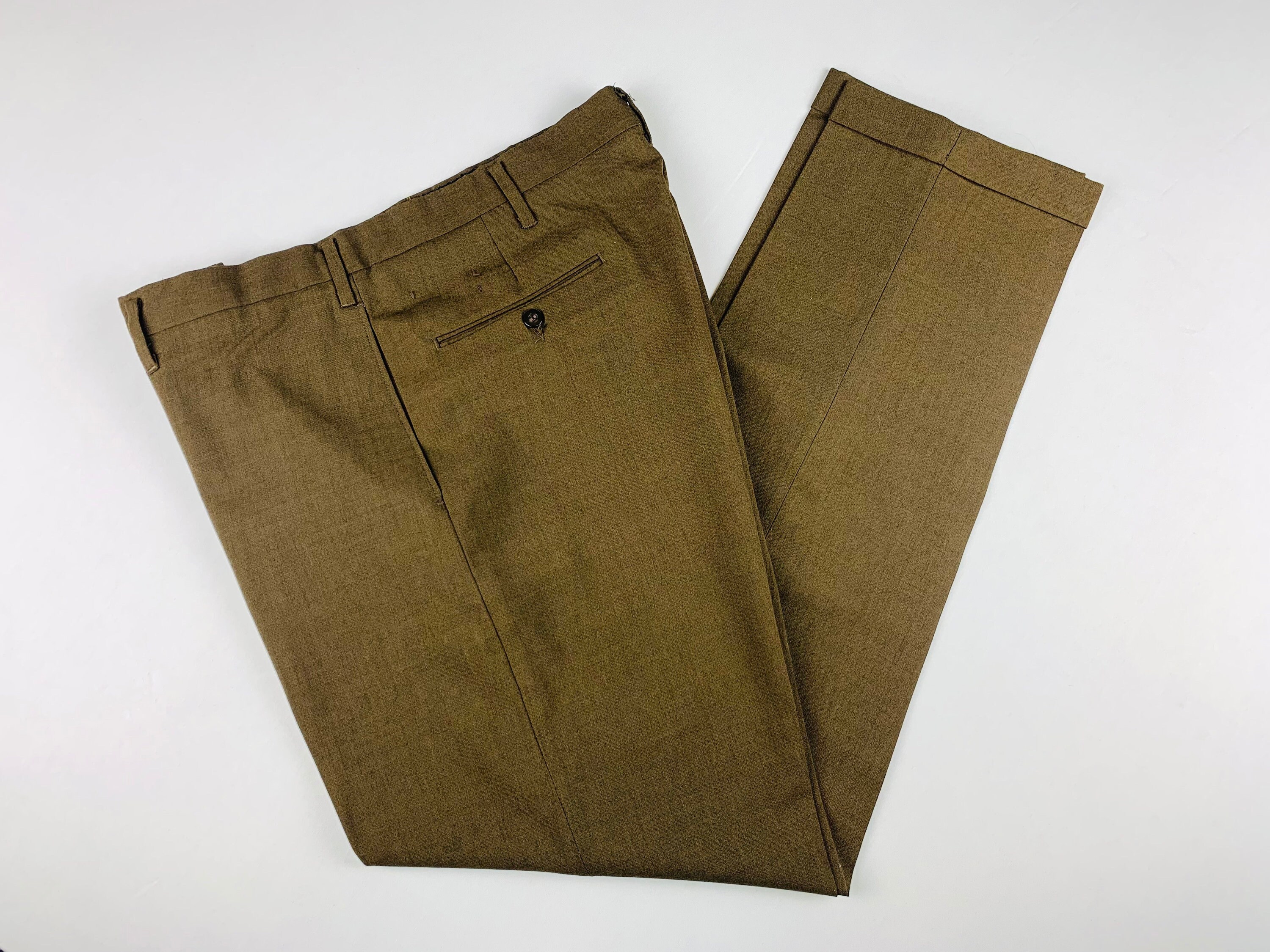 Vintage 1960s Cotton Japanese Style Army Work Chore Pants