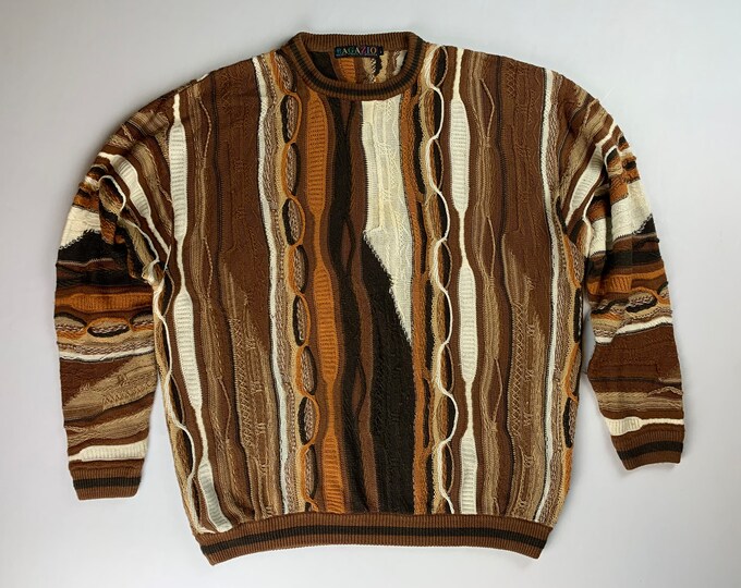 Vintage Coogi Style Sweater Size 2XL - Etsy