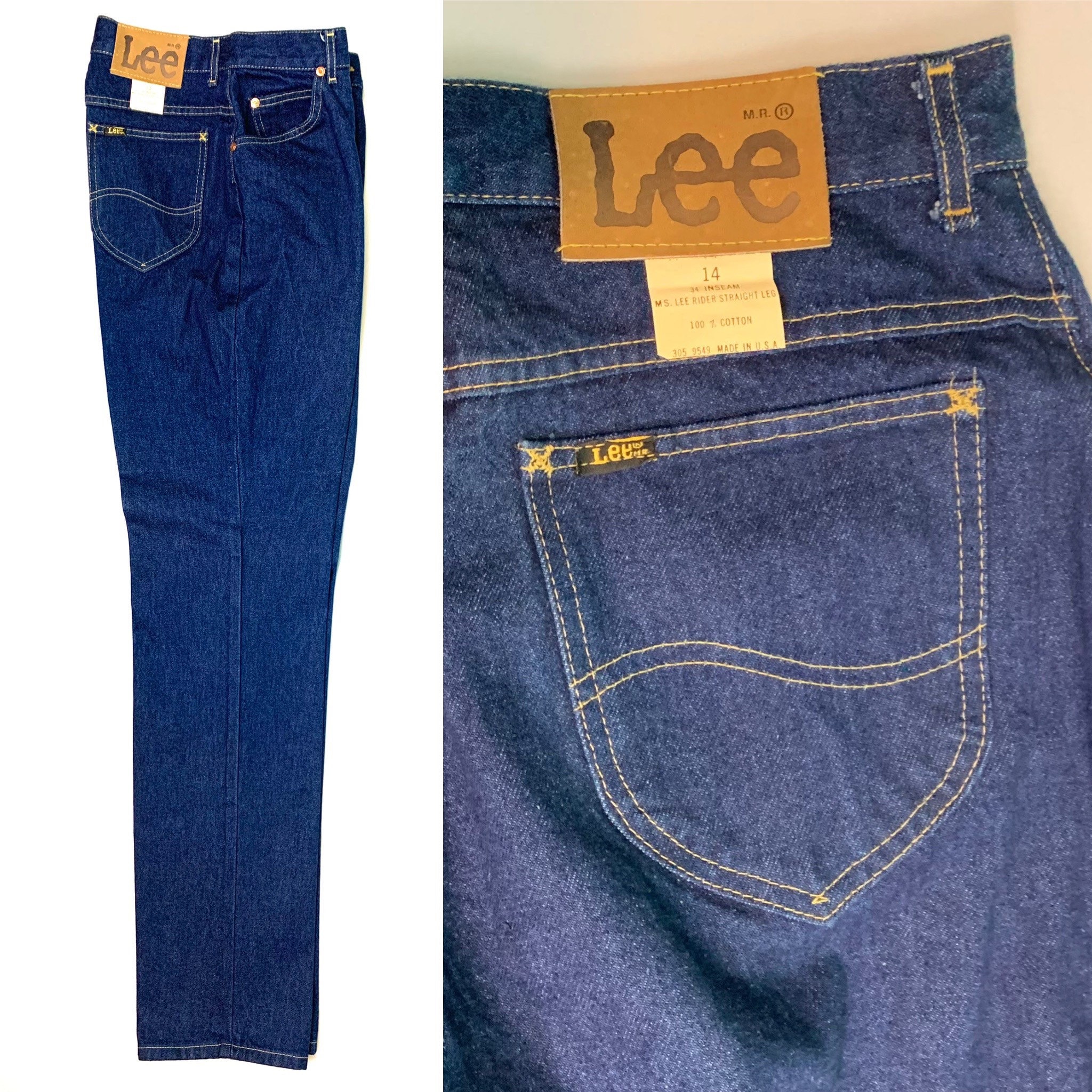 Vintage Miss Lee RIDERS デニム Miss Lee Rider Straight Leg Jeans | Vintage 80s | 30” X 34