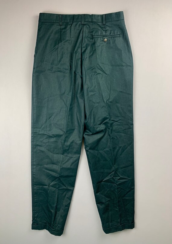 Vintage 90’s Levi’s Teal Polished Cotton  Pants 3… - image 3