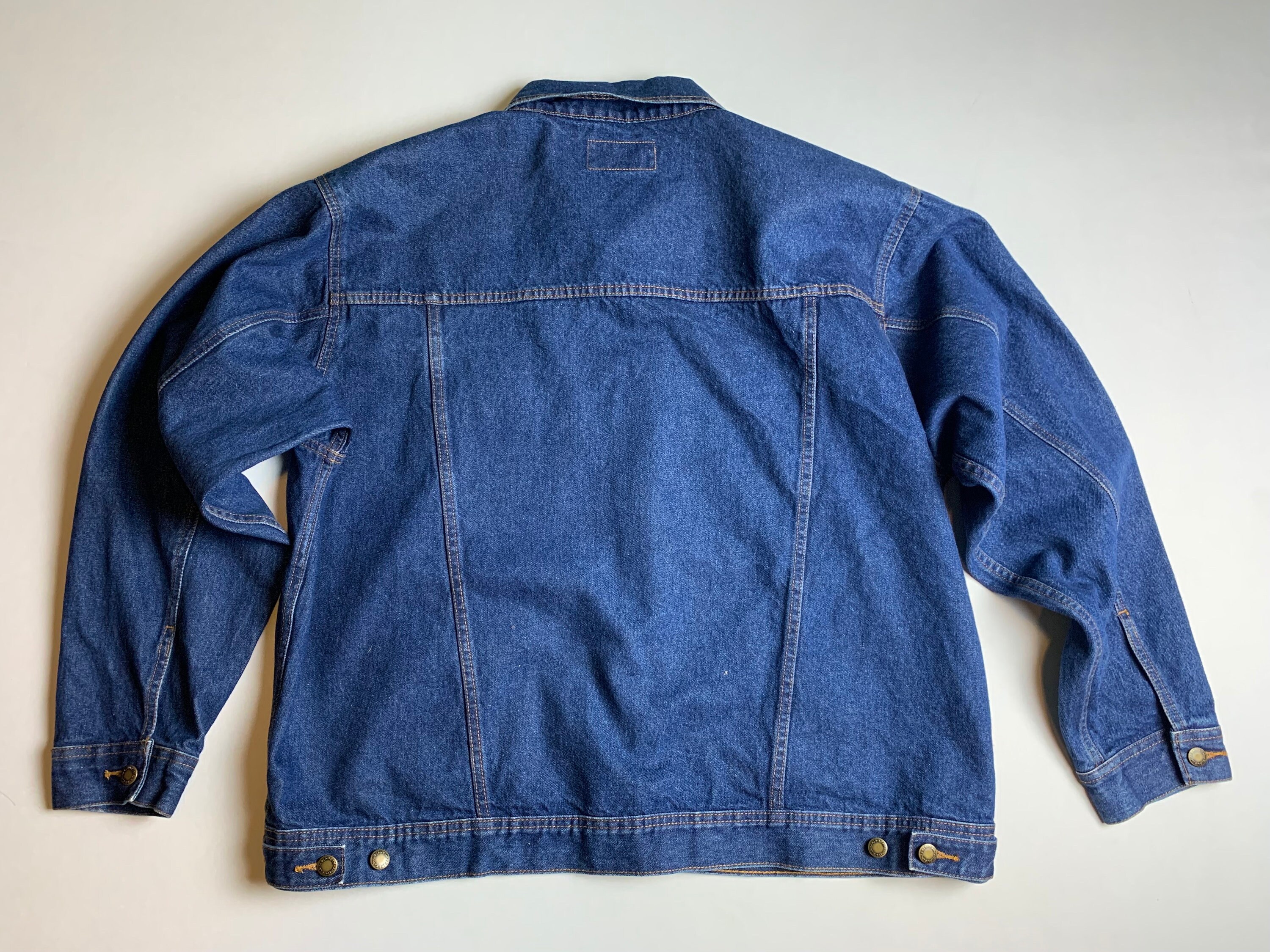 Wrangler Rugged Wear Gジャン 80’s ヴィンテージ Vintage Wrangler Rugged Wear Dark Denim Trucker Jacket Size XXL - Etsy