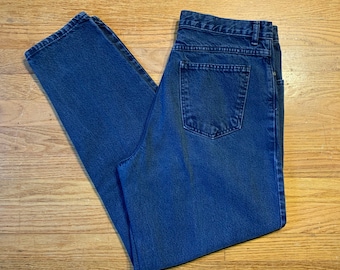 Vintage 1980s 1990s Crossroads Black Jeans High Rise Tapered (W34)