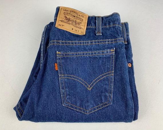 Vintage 80’s Orange Tab 517 Levi’s Jeans - image 1