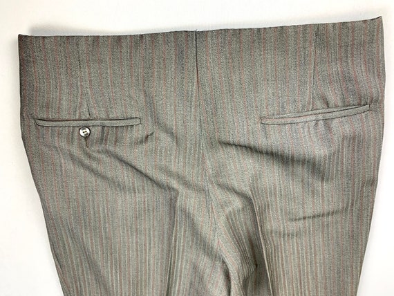 Vintage Early 60s Men’s Striped Peg Leg Pants - image 8