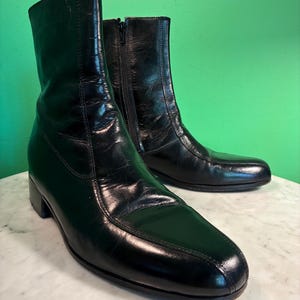 Men's 1970s Zipper Boots - Etsy