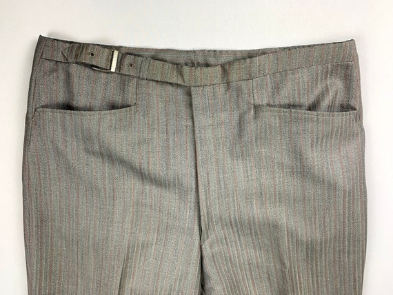 Vintage Early 60s Men’s Striped Peg Leg Pants - image 6