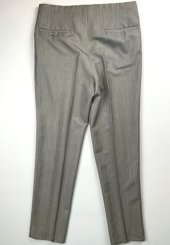 Vintage Early 60s Men’s Striped Peg Leg Pants - image 4