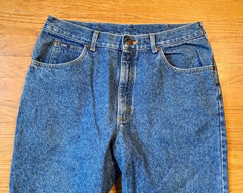 Vintage 1980s 1990s Lee High Rise Tapered Mom Stone Washed - Etsy