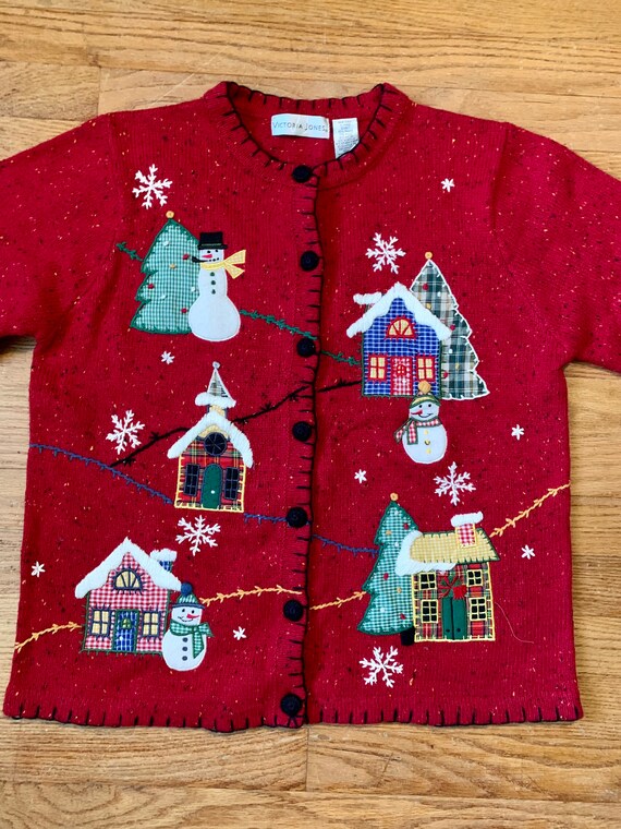 Vintage Ugly Christmas Sweater Fun and Festive Sn… - image 2