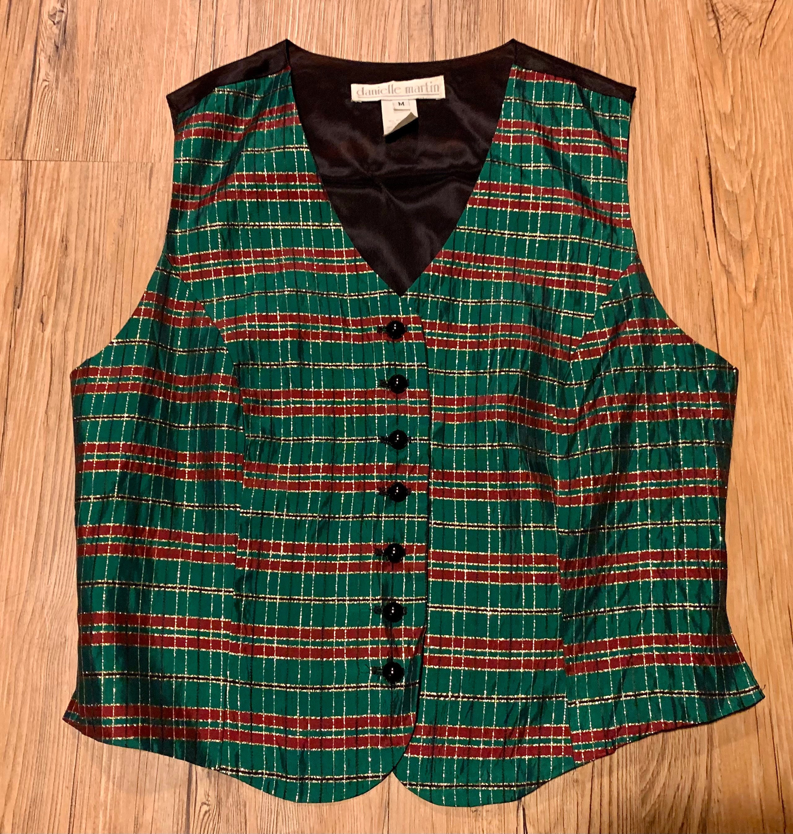 Red Green Vest - Etsy