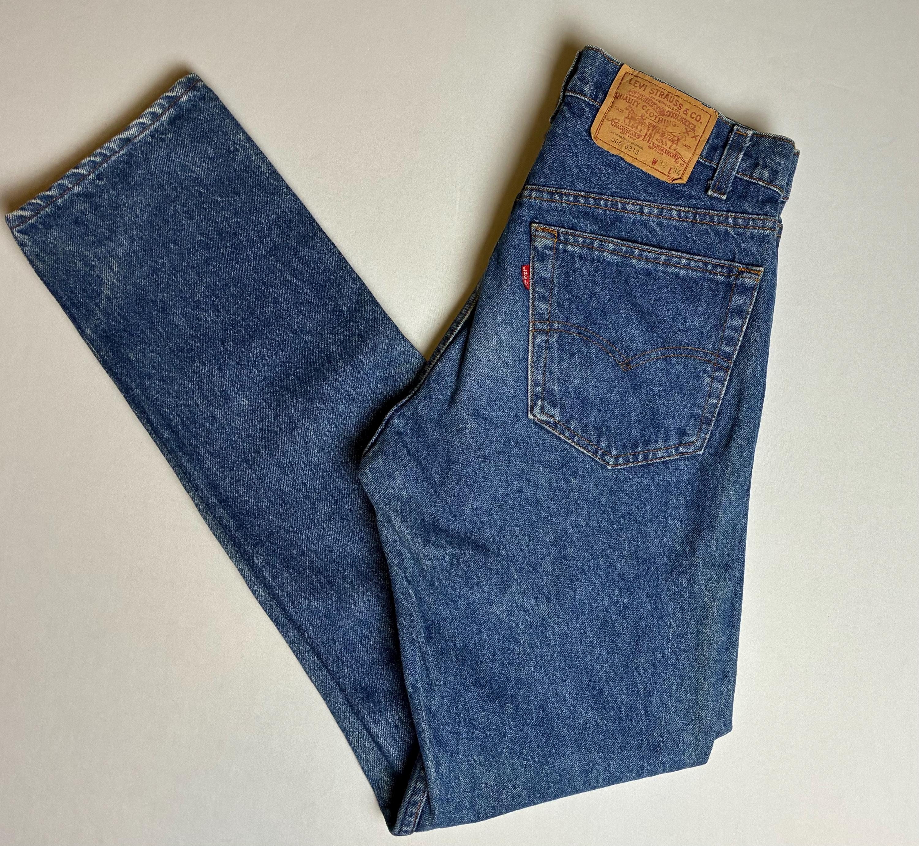 LEVI’S 505-0217 80s USA製 85年 W33L34 Levi's 505-0217 34 x 32 Inch. Vintage 80's Denim Jeans. USA. #532
